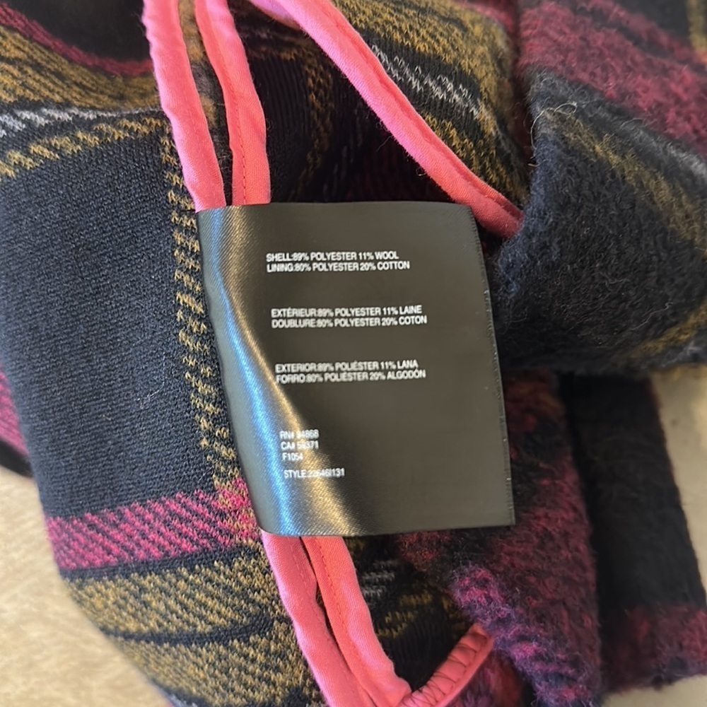 BERNIE MULTICOLORED PLAID WOOL BLEND SHACKET JACKET - Picture 12 of 12